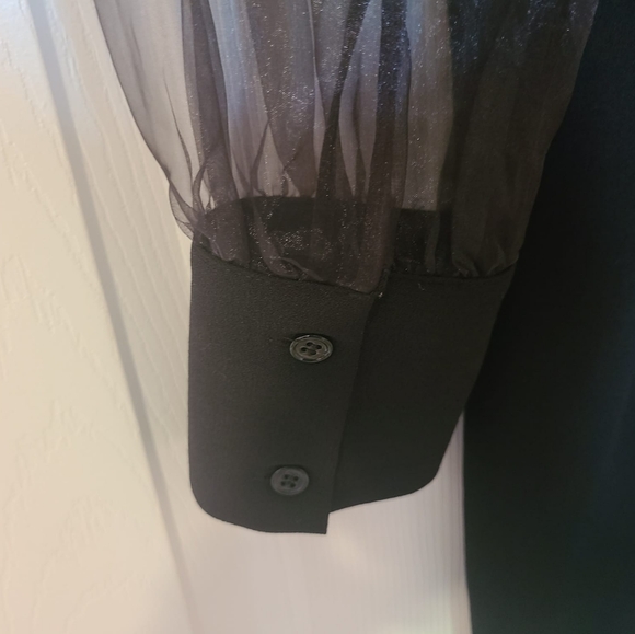 NWOT Zara Black Ruffle Dress 🌹🌴 - Picture 9 of 12